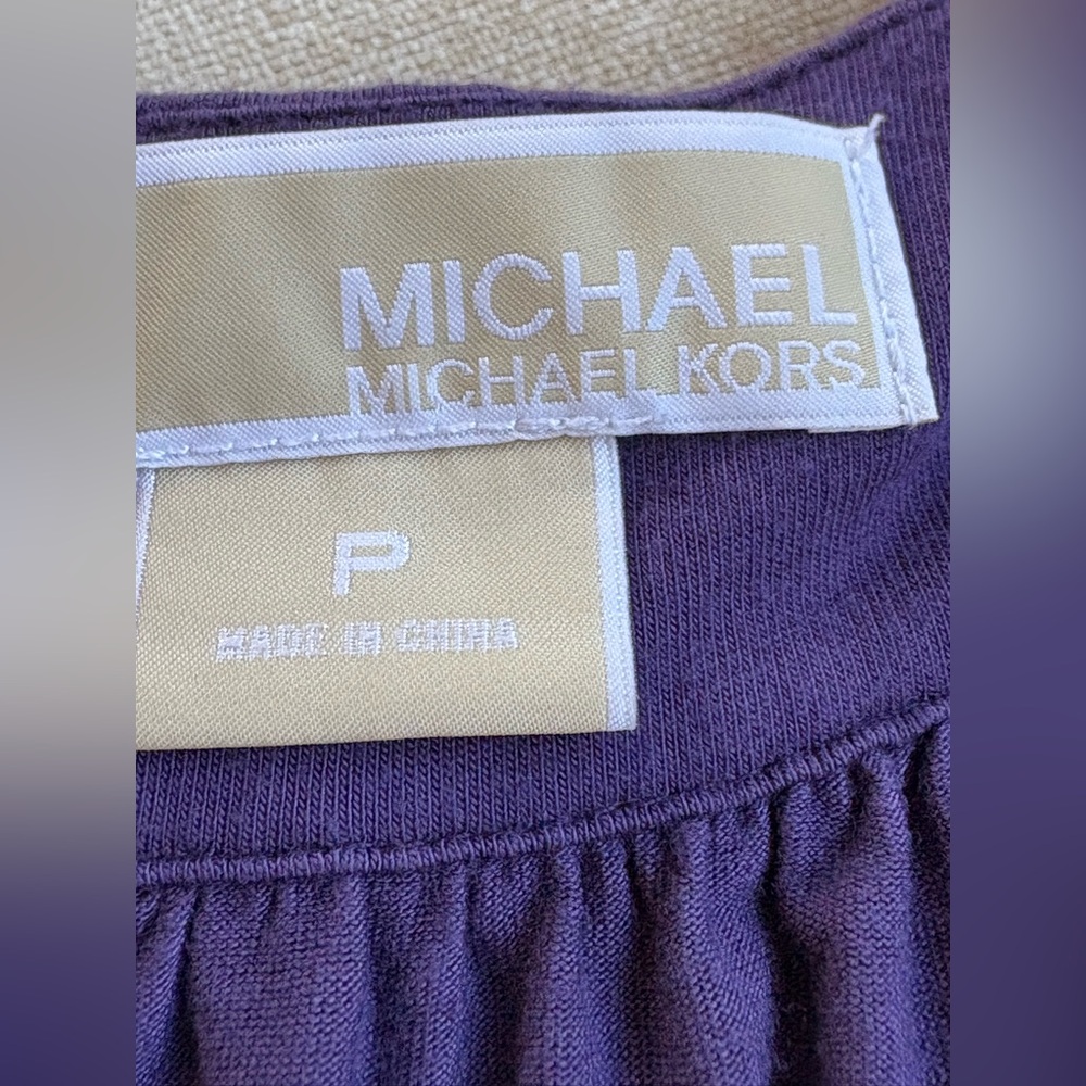 Michael Kors Purple Studded Blouse - Picture 9 of 11